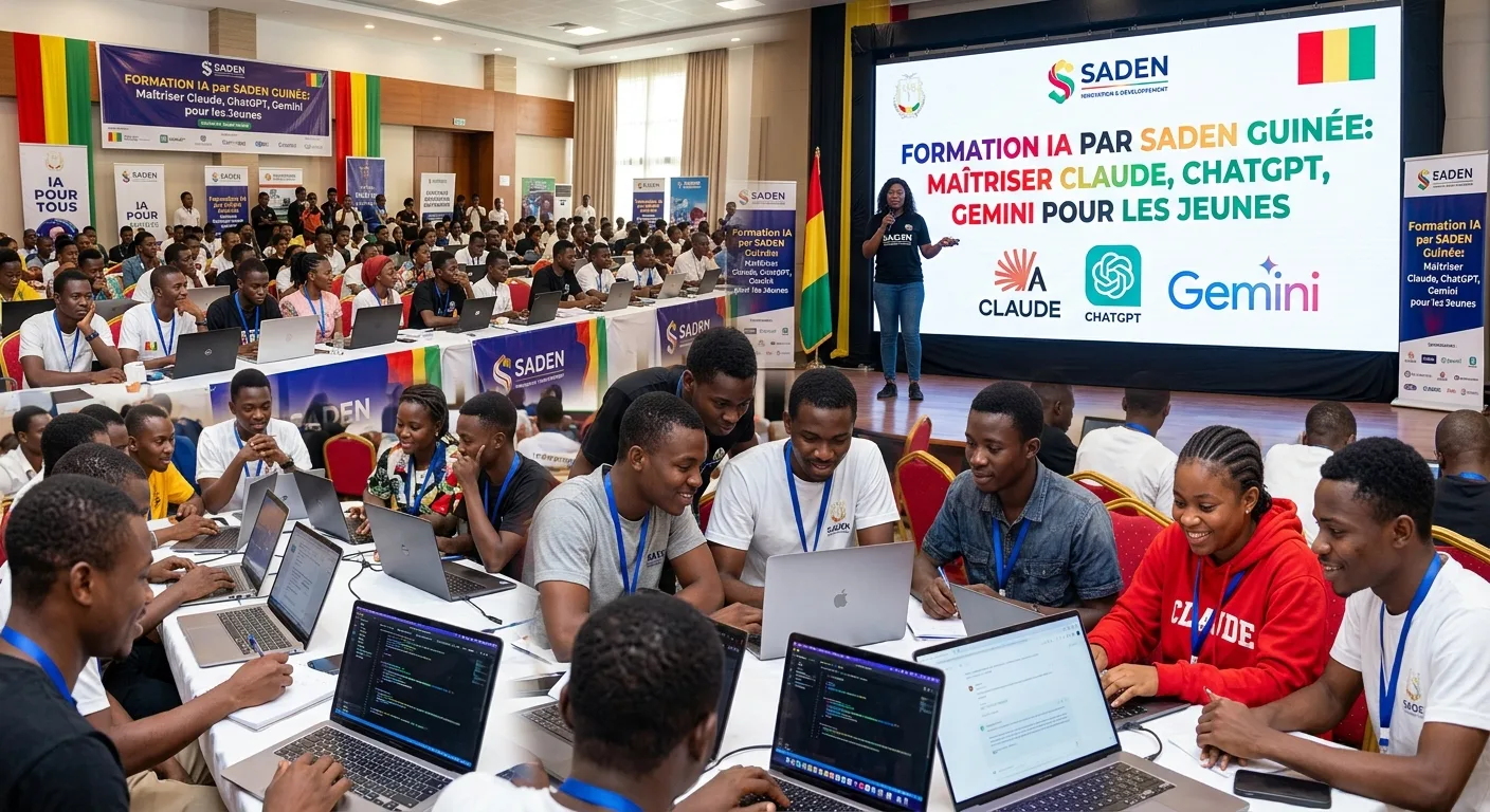 Formation IA - CHATGPT, CLAUDE, GEMINI - SADEN Guinée - Jeune
